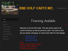 Tablet Screenshot of bbgolfcarts.com